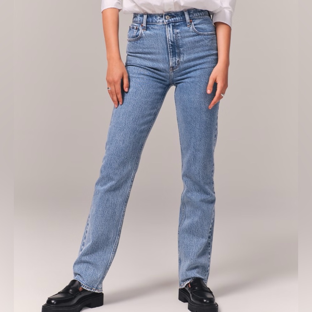 90s Straight Ultra High Rise 26 medium wash